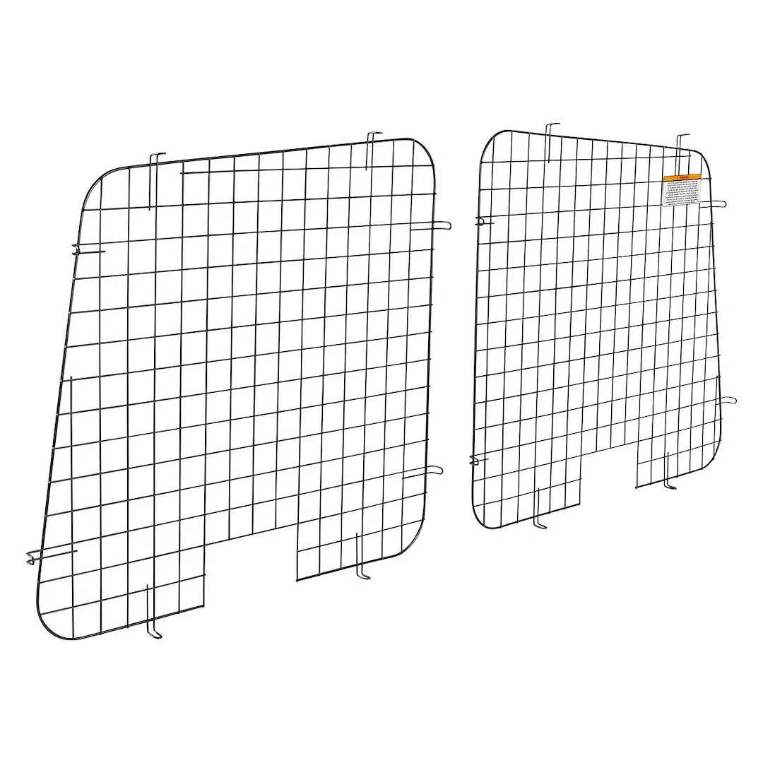 88028 – WEATHERGUARD Window Guard, Rear Van Door Powder Coated Black Steel With Mounting Hardware Set Of 2